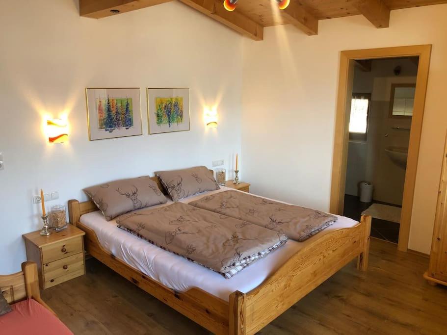 Ferienhaus Zillertal Panorama Blick Balkon Sauna Zellberg Bagian luar foto